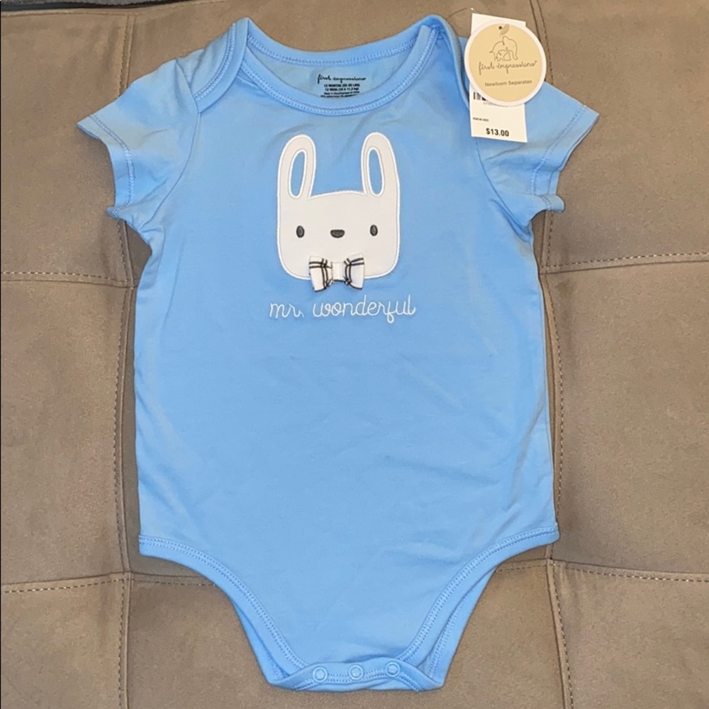 Easter onesie, Blue bunny